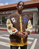 Poker Embroidery Varsity Jacket | Inflation Streetwear INFLATION