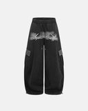 Studded Cargo Baggy Sweatpants | Inflation Streetwear