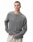 Henley Collar Long Sleeve Tees | Inflation Streetwear INFLATION
