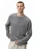 Henley Collar Long Sleeve Tees | Inflation Streetwear INFLATION