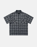 Plaid Script Embroidered Shirt | Inflation Streetwear INFLATION