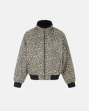 Reversible Leopard Faux Fur Bomber Jacket | Inflation Streetwear