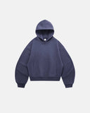 Navy Blue Cropped Hoodies