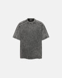 washed zip sleeve boxy T-shirt front view