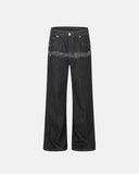 Embroidered Cinch Back Bootcut Jeans | Inflation Streetwear INFLATION