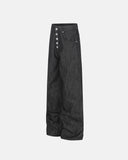 streetwear straight-leg jeans in dark denim