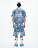 Boxy Tencel Washed Plaid Print Shirt | Inflation Streetwear INFLATION