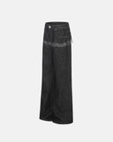 Embroidered Cinch Back Bootcut Jeans | Inflation Streetwear INFLATION