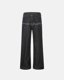 Embroidered Cinch Back Bootcut Jeans | Inflation Streetwear INFLATION