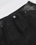 streetwear wide-leg jeans with washed vintage finish