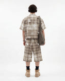 Boxy Tencel Washed Plaid Print Shirt | Inflation Streetwear INFLATION