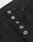 Button Detail Raw Baggy Jeans | Inflation Streetwear INFLATION