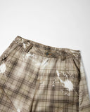Tencel Washed Plaid Print Longline Shorts | Inflation Streetwear INFLATION