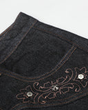 Vintage Embroidered Bootcut Jeans | Inflation Streetwear INFLATION