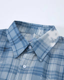 Boxy Tencel Washed Plaid Print Shirt | Inflation Streetwear INFLATION