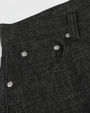 Button Detail Deconstructed Raw Baggy Jeans | Inflation Streetwear INFLATION