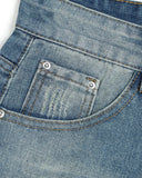 Distressed Washed Knee-Length Jorts | Inflation Streetwear INFLATION