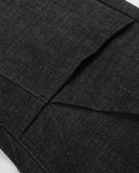 dark raw denim jeans with knee panel design