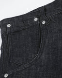 Cinch Back Raw Baggy Jeans | Inflation Streetwear INFLATION