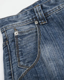 Adjustable Waist Bamboo Weave Baggy Jeans | Inflation Streetwear INFLATION
