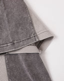 Textured Patchwork Washed T-Shirt | Inflation Streetwear INFLATION