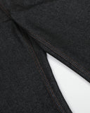 streetwear flare jeans with embroidered detail