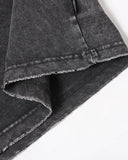 Distressed Washed Zip Sleeve T-Shirt | Inflation Streetwear INFLATION