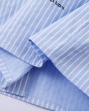 relaxed fit long sleeve button up shirt