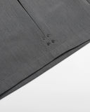 minimalist tailored shorts front pleat detail