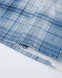Boxy Tencel Washed Plaid Print Shirt | Inflation Streetwear INFLATION