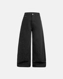 Chill Wide Leg Rhinestone Denim Pants | Inflation Streetwear INFLATION