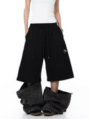 Denim Detachable Patchwork Barrel Joggers | Inflation Streetwear INFLATION