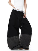 Denim Detachable Patchwork Barrel Joggers | Inflation Streetwear INFLATION