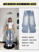 INFLATION Wave Washed Baggy Jeans INFLATION