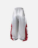 futuristic glossy sweatpants men