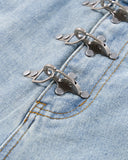 Metal Buckle Baggy Jorts | Inflation Streetwear INFLATION