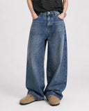 Adjustable Waist Bamboo Weave Baggy Jeans | Inflation Streetwear INFLATION