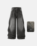 Rhinestone Wavy Baggy Jeans I Inflation Streetwear INFLATION
