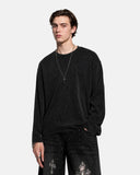 Waffle Boxy Long Sleeve T-Shirt | Inflation Streetwear