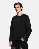 Waffle Boxy Long Sleeve T-Shirt | Inflation Streetwear