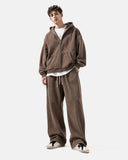 Retro Washed Boxy Hoodie Tracksuit | Inflation Streetwear