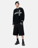 Leopard Cross Graphic Waffle T-Shirt | Inflation Streetwear