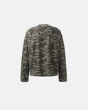 Camo Slogan Graphic Waffle T-Shirt | Inflation Streetwear