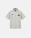Graffiti Patch Striped Shirts | Inflation Streetwear INFLATION