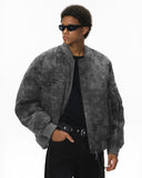 Snake Scale Camouflage Bomber Jacket | Inflation Streetwear INFLATION