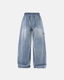 Distressed Wide Leg Cargo Jeans | Inflation Streetwear INFLATION