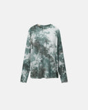 Spiral Tie-Dye Wool Blend Long Sleeve T-Shirt | Inflation Streetwear