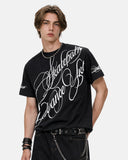 All-Over Script Graphic T-Shirt | Inflation Streetwear