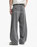 Pinstripe Cinch Back Tailored Pants | Inflation Streetwear