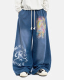 Airbrush Graphic Barrel Sweatpants | Inflation Streetwear
